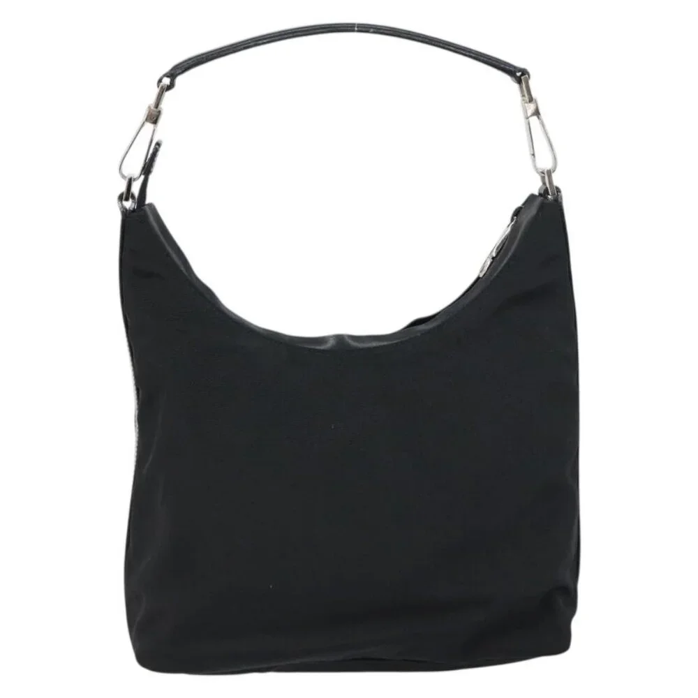 Authentic GUCCI Shoulder Bag Nylon Black Silver 000 0602 3754 - Picture 10 of 16